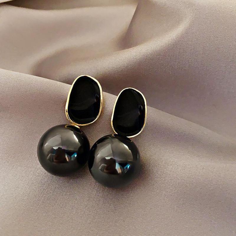 Pearl Earring Stud - Grande marca de alta classe nobre