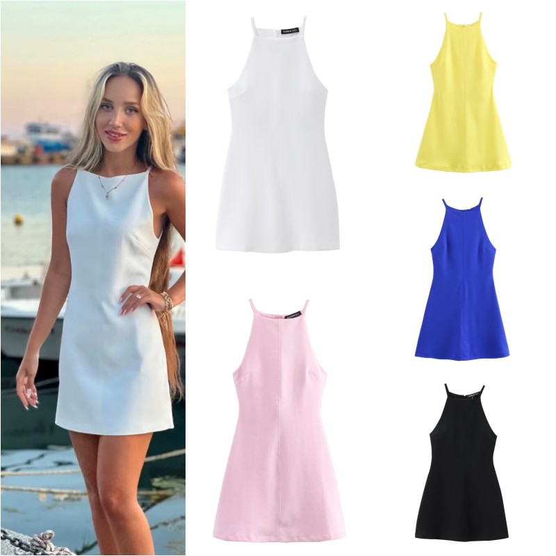 Women Formal Wear Zara - Vestido halter interlock ETJ 2025 novo