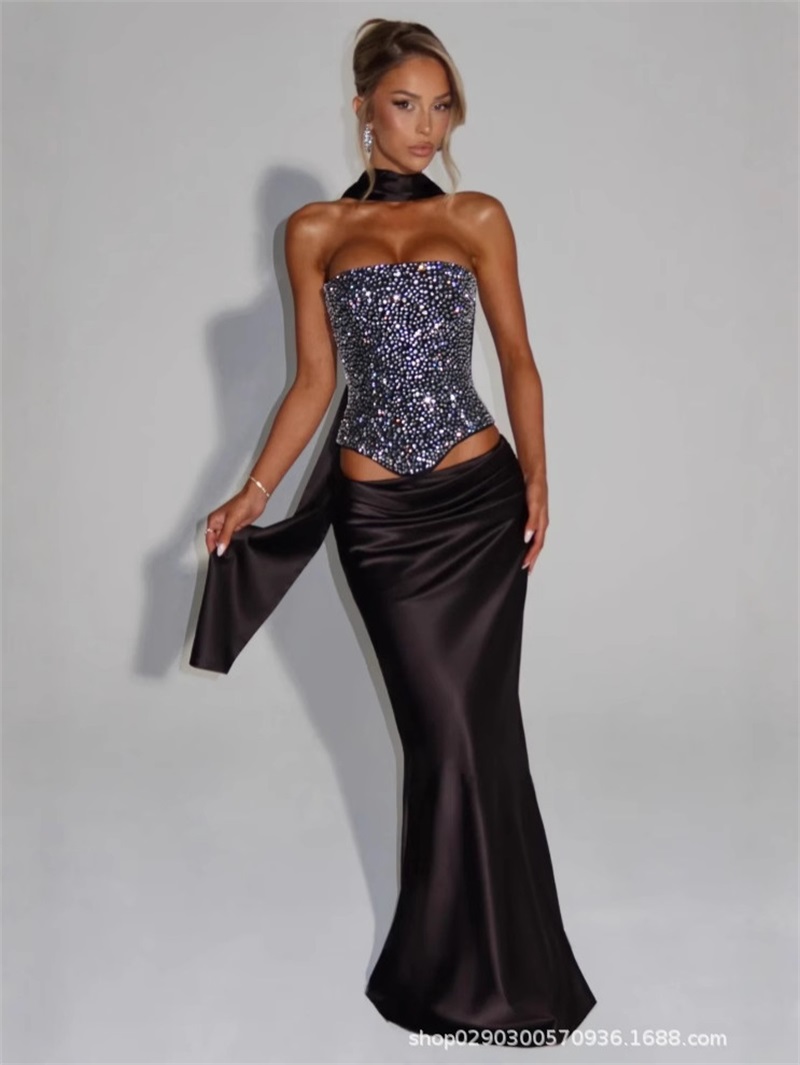 Women'S Formal Evening Wear Tops - Sexy sereia vestido de baile feminino