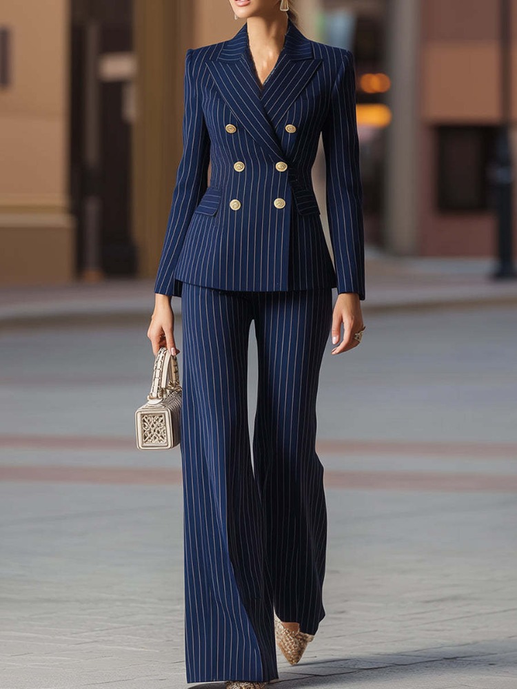 Women Formal Wear Winter - Conjunto Feminino de Blazer e Calça