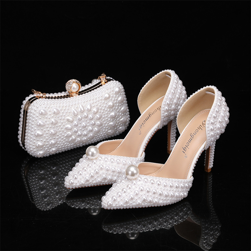 Women'S Formal Wear For Wedding - Conjunto de bolsa e sapato para