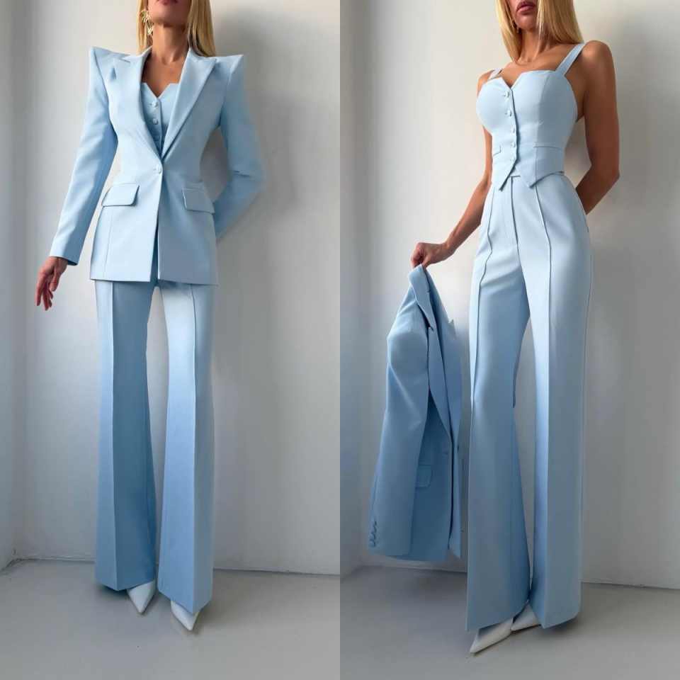 Women Formal Wear For Graduation - Conjuntos de Blazer para Mulheres Profissionais,