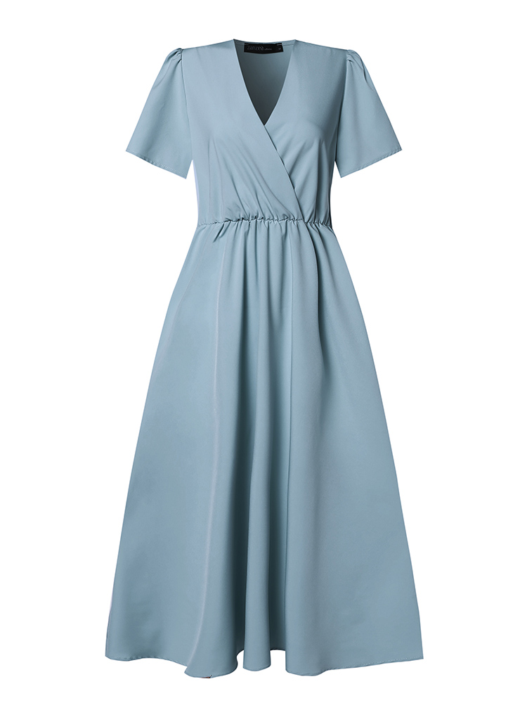 ZANZEA-Vestido Feminino Linha  - Women Formal Wear Zara avaliação e preço