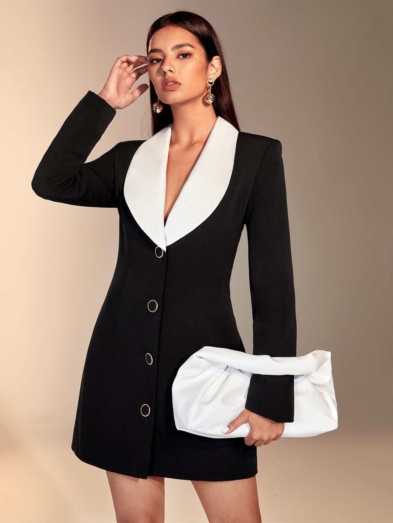 Vestido Blazer Feminino com Co - Women Formal Wear For Graduation avaliação e preço