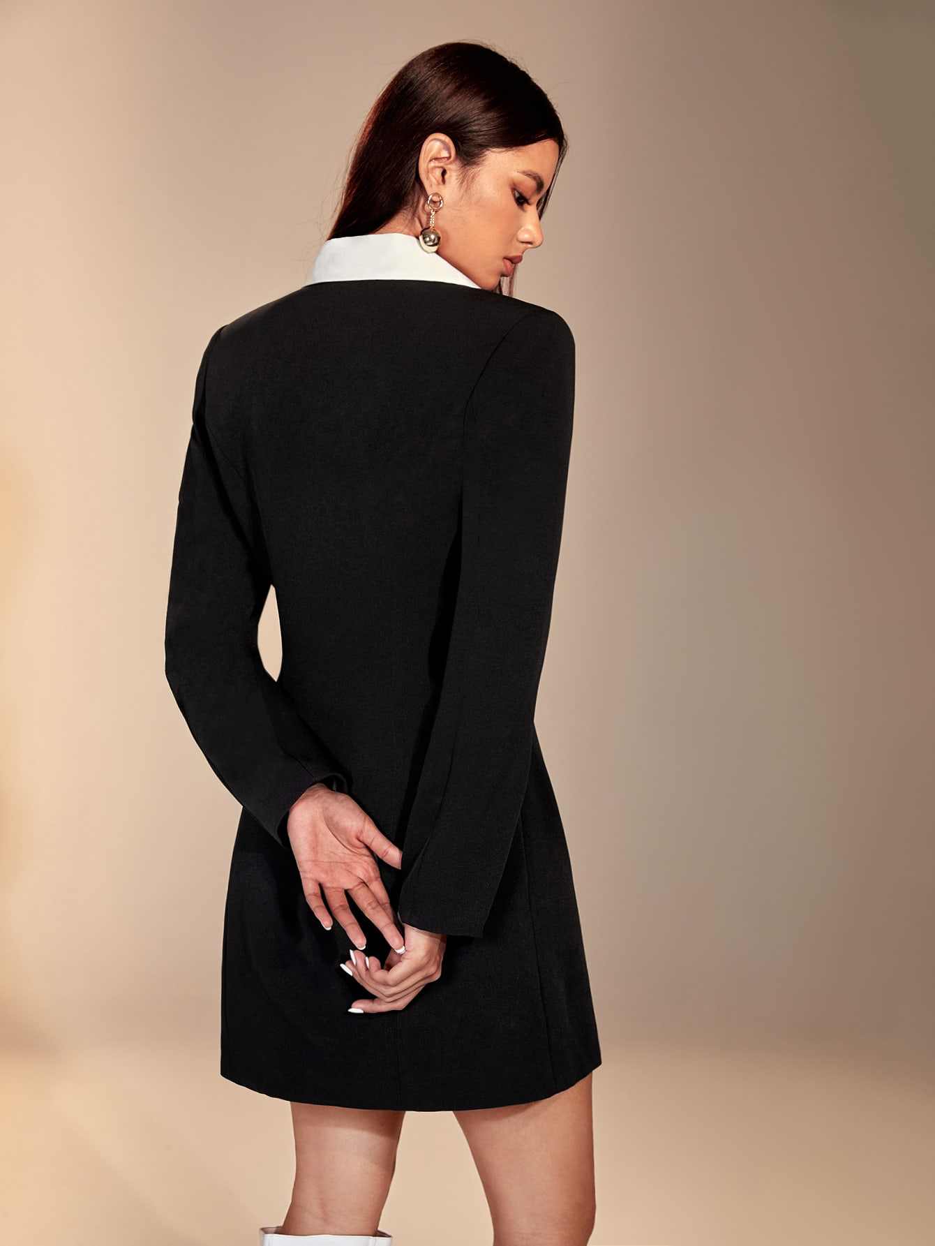 Vestido Blazer Feminino com Co - Women Formal Wear For Graduation avaliação e preço