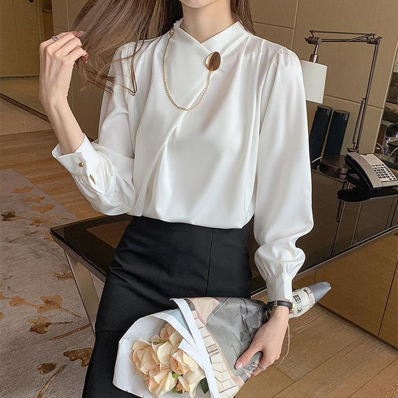 Cor sólida elegante manga long - Women Formal Wear Winter avaliação e preço