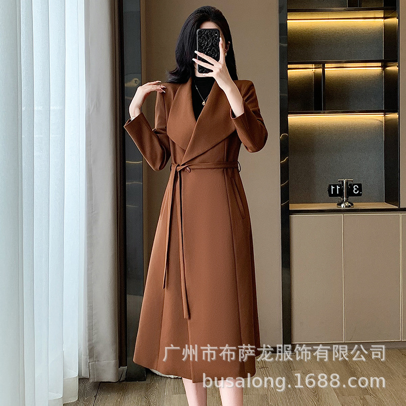 Novo Casaco Trench Feminino Ou - Women Formal Wear Winter avaliação e preço