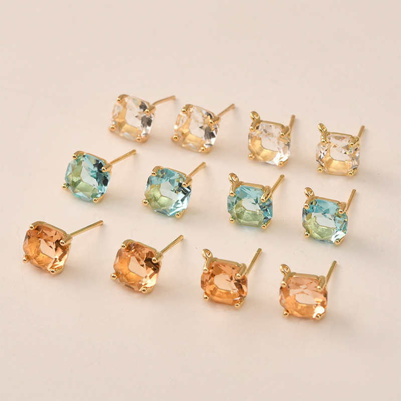 10 pares de cores facetadas br - Pearl Earring Stud avaliação e preço