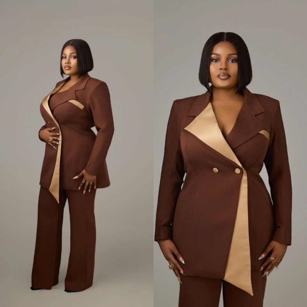 Ternos Femininos Plus Size par - Women Formal Wear For Graduation avaliação e preço