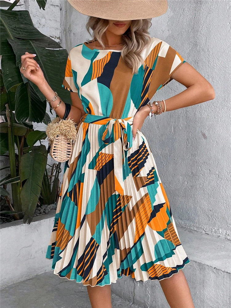 Msfilia verão impressão plissa - Women Formal Wear Zara avaliação e preço