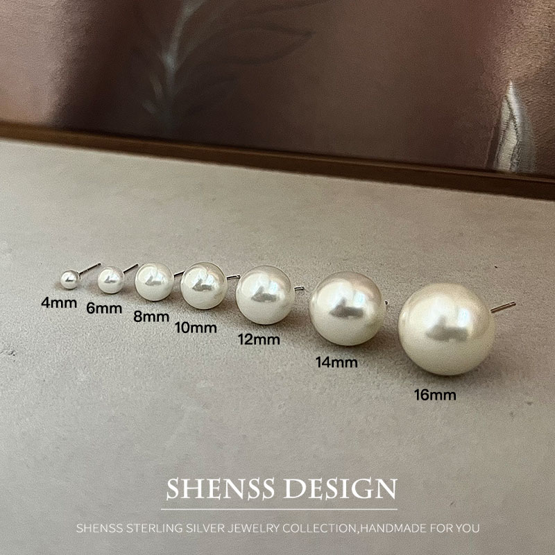 Imitação de pérola brincos de  - Pearl Earring Stud avaliação e preço