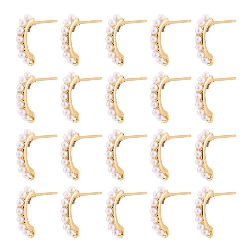 30 peças de bases de brinco de - Pearl Earring Stud avaliação e preço