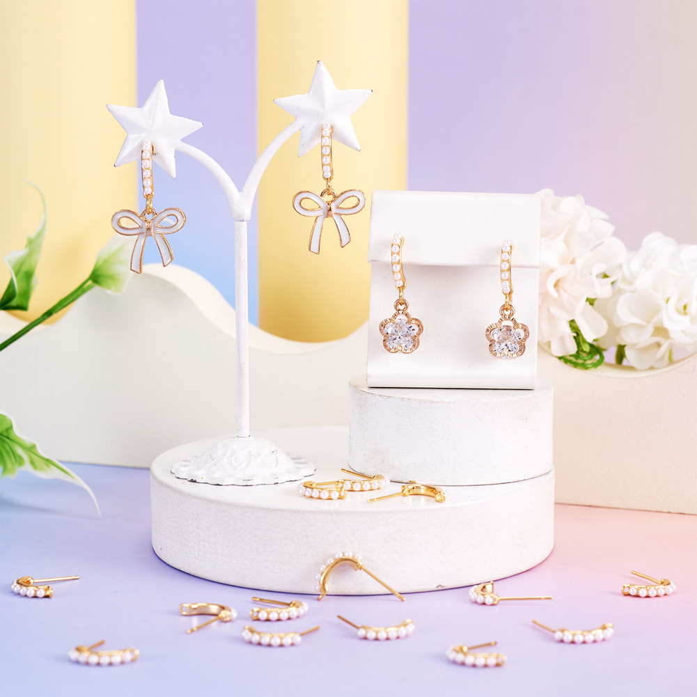 30 peças de bases de brinco de - Pearl Earring Stud avaliação e preço